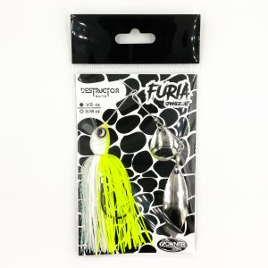 FURIA Spinnerbaits color WHITE CHARTREUSE 1/2oz
