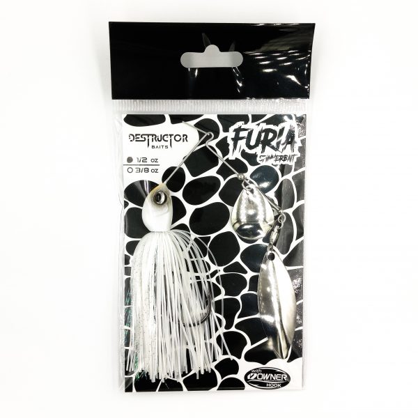 FURIA Spinnerbaits color WHITE PEARL 1/2oz